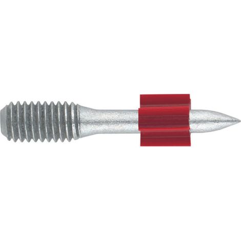 Clous filetés avec rondelle pour pistolet à poussière, surfaces en béton et acier, M8, acier zingué, dimensions : 3,8 x 12 mm, boîte de 100 unités (1/2)