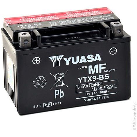 Batería YUASA YTX9-BS 12V 8Ah (1/5)