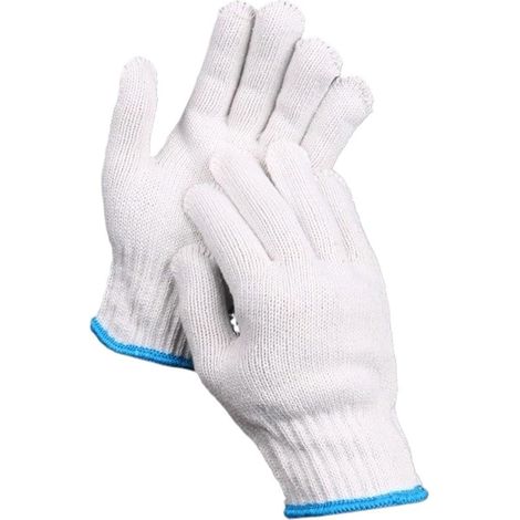 Fadenhandschuhe, verdickte Baumwolle, verschleißfestes Nylon, Fabrik, Werkstatt, Arbeitsschutz(600g 12 pairs) (1/5)