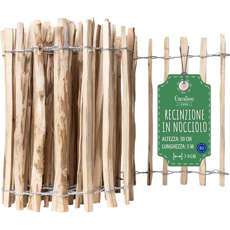 Recinzione Nocciolo 50x5 m - Spazio Listelli 7-9 cm