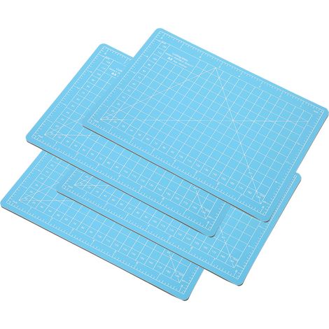 tapis de découpe A5 bleu ciel, bloc de découpe, tampon encreur, planche à graver (1/5)