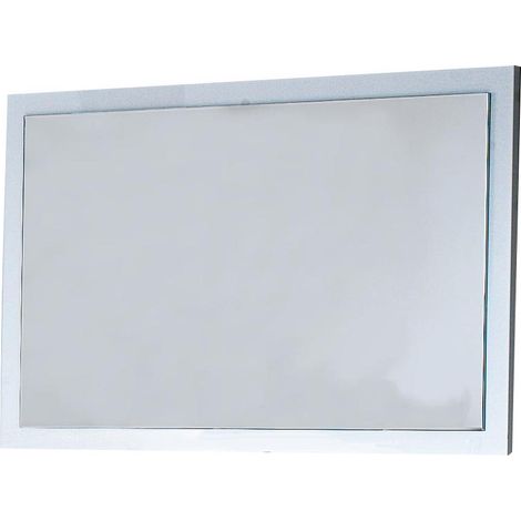 Miroir mural bois blanc laqué Turin 90cm (1/2)