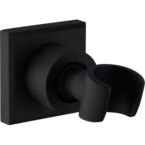 Soporte de ducha cuadrado de acero inoxidable, montaje en pared giratorio de 360° para ducha de mano - KZQ