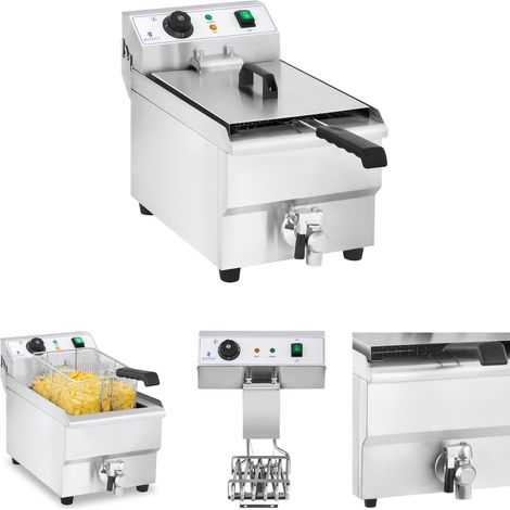 Freidora profesional para hostelería con grifo, 230 V, 10 L. (1/5)