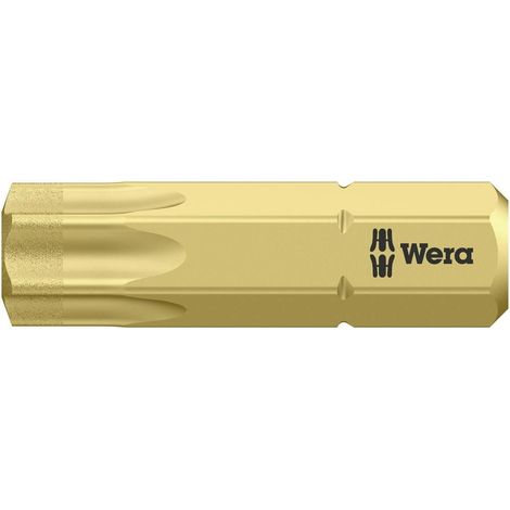 Wera Torx T40 punta plateada 25 mm acero aleado
