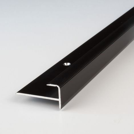 PROVISTON Einfass- & Abschlussprofil Aluminium 10 x 8.5 x 1000 mm Bronze Dunkel Einschubprofil Abschlussleiste Bodenprofil