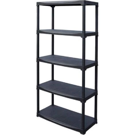 Étagère modulaire avec 5 étagères en Plastique en polypropylène 80 x 40 x 176 cm. (1/3)