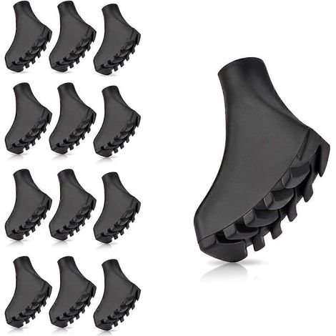 Nordic Walking Pads, 12 Pieces / 6 Pairs Asphaltic Rubber Pads For Nordic Walking (1/5)