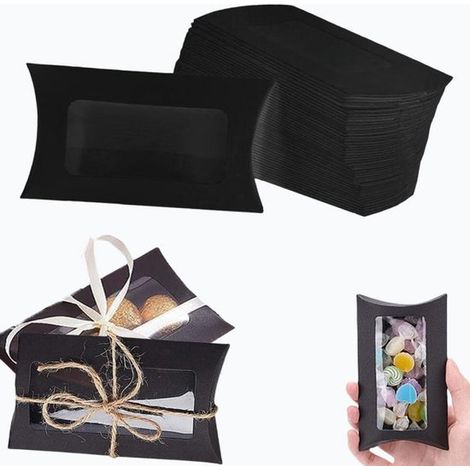 Scatole a gondola con finestra, 40 pezzi. Scatole regalo, confezioni regalo, astucci regalo. Confezionate con cura. Scatole per bomboniere, scatole per caramelle, scatole per cioccolatini. (1/5)