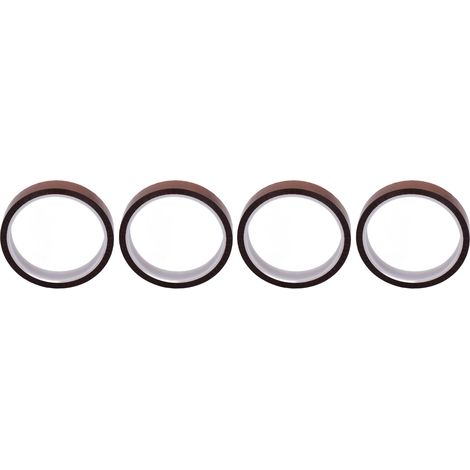 Lot de 4 rubans adhésifs antistatiques en polyimide résistant aux hautes températures, largeur 15 mm / 0,6 po (1/5)
