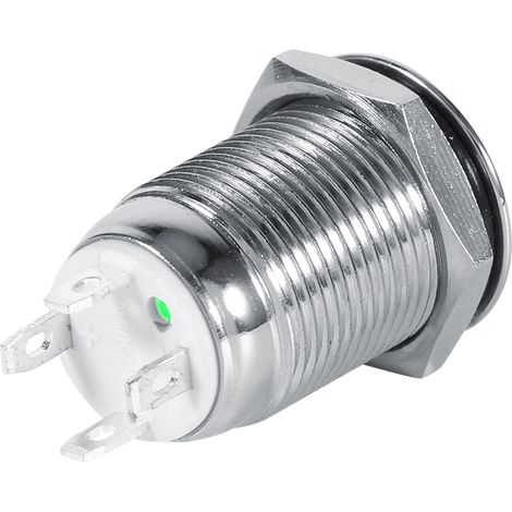 12-mm-wasserdichter Momenttaster mit 3-V-grüner LED – Druckschalter (1/3)