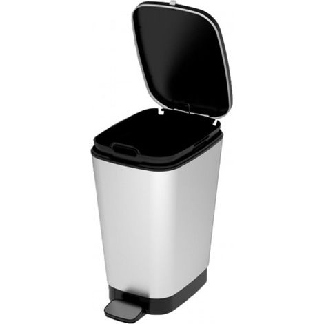 Pattumiera Bidone Chic Bin M Steel 25 Litri 45 x 26,5 x 40,5 cm