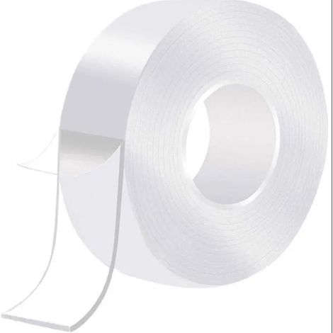 Ruban Adhésif Double Face Nano Transparent 3M x 20mm, Épaisseur 2mm, Haute Adhérence Acrylique, Lavable et Sans Trace, Idéal pour Fixation Murale et Joints Étanches-lsw (1/2)