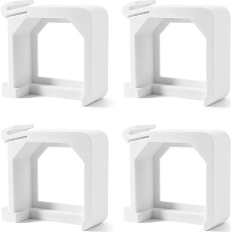 Adaptateur de rail pour DIN 35 mm - Support de montage pour Shelly EM, accessoires d'installation pour rail standard DIN 35 x 7,5 mm, pour tableau et armoire de commande, facile à organiser (4x) (1/5)