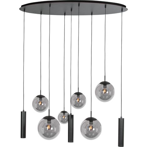 Steinhauer - lampada a sospensione - Bollique - nero - vetro