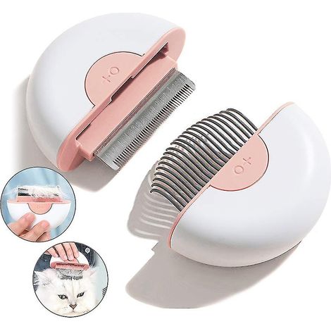 Brosse de massage pour chat, peigne en coquillage, outil de démêlage et de toilettage (1/2)