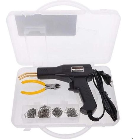 Pistolet à agrafes thermique pour pare-chocs, outil soudage plastique réparation auto, machine souder avec agrafeuses pour voiture (1/5)