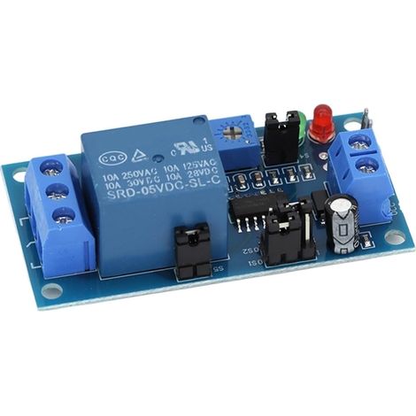 Module relais temporisé DC5V 12V, temporisation à l'ouverture (1/5)