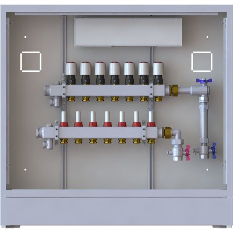 Station UnoFloor Basic 7R 7 HK, rechts mit WMZ-Set, 230V