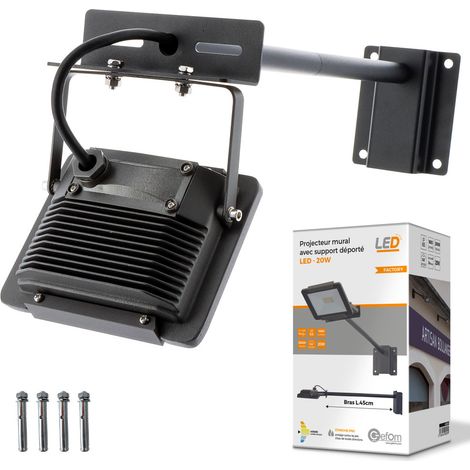 Eclairage enseigne - Projecteurs pour Façades Enseignes - Support Inclinable - LED - 20w (1/5)
