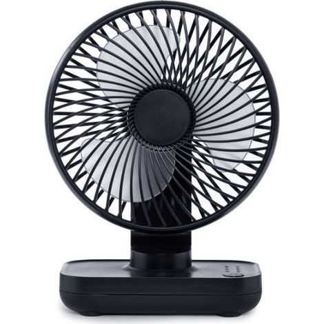 Mini-Tischventilator, kleiner, leiser USB-Ventilator, 4000 mAh Akku, 4 Geschwindigkeitsstufen (1/5)