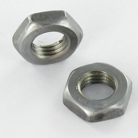 Ecrou hexagonal bas hm/contre Ecrou M8 Pas de 100 Acier brut - 10 pièces