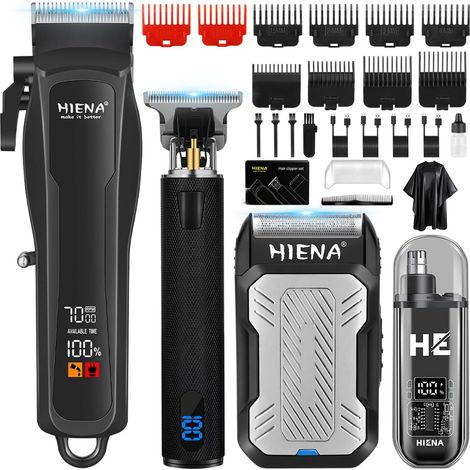 Tondeuse Para Pelo - Kit 4 En 1 Con Rasuradora De Foil Y Recortadora Nasal/Auricular - Autonomía 180 Min - Recargable Por USB - Incluye Guías Y Accesorios (1/5)