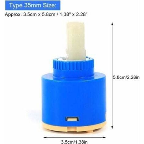 Noyau de valve de robinet, noyau de valve en céramique, robinet de filtre, robinet de contrôle interne, robinet de filtre de valve (35mm), (1/3)