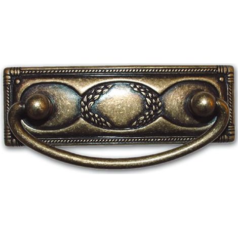 Maniglia Maniglietta METAL STYLE Florence Pendente Mobili Antichi 97x45 mm Restauro Arte (1/2)