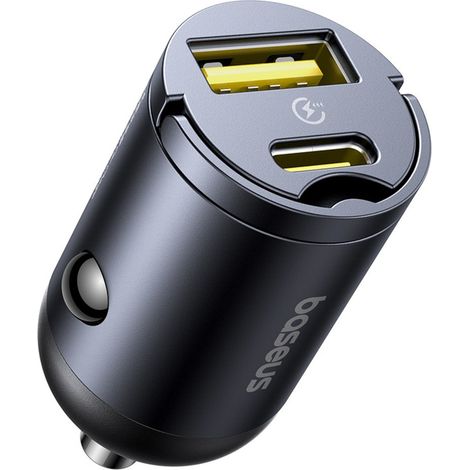 Caricabatterie da auto USB-A USB-C da 30 W - Nero (1/5)