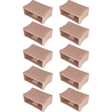 Cyclingcolors – Lot de 10 curseurs de fermeté 53mm – Pour sommier en plastique beige – Réglage de la dureté lombaire – Installation rapide et facile (1/5)