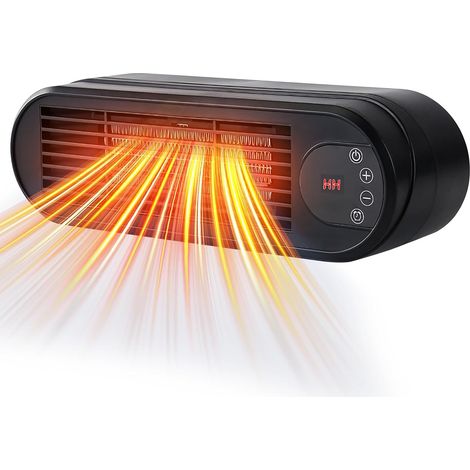 Heizlüfter Klein Mini Energiesparend, Elektrische PTC Keramikheizung Mobile Heizlüfter Camping Zeltheizung mit Überhitzungs- & Kippschutz, für Büro Heim Schlafzimmer (1/5)