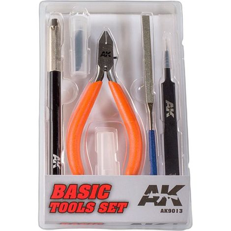 Set d'outils de base - AK Interactive - Pince coupante - Acier inoxydable - Noir - Ergonomique