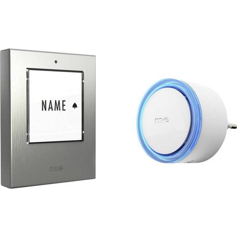 [GEBRAUCHT] B-Ware m-e modern-electronics Funkklingel Komplett-Set beleuchtet 200m Reichweite (1/2)