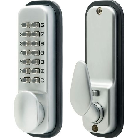 S2235V Verrou à bouton-poussoir numérique Satiné Chrome (1/5)