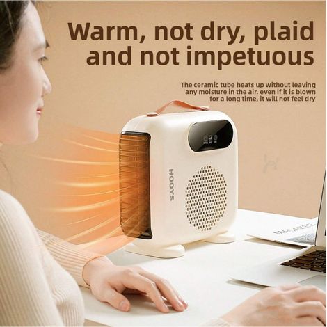 Radiateur soufflant électrique mural pour salle de bain, chauffage d'appoint compact à air chaud, économique en énergie, petit appareil de chauffage hivernal pour maison (1/5)