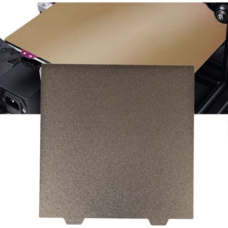 Vergoldete Stahlplatte für JanusBPS Ender-3/3pro, 355 x 355 mm, PEI-Pulverbeschichtung (1/5)