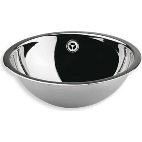 Vasque inox à encastrer H16,5cm - Ø44cm - Ondyna VX244 (1/2)