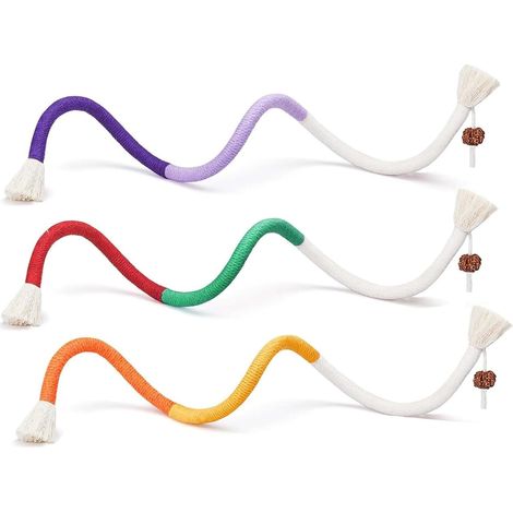 3er Pack 70cm Katzenspielzeug Seil mit Katzenminze zur Zahnpflege (1/5)
