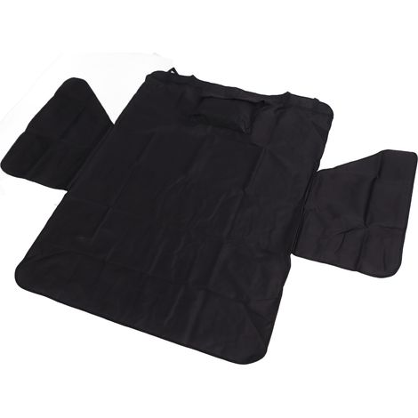 Autositzbezug für Haustiere, einlagig, wasserdicht, vielseitig, Hundesitzbezug für LKWs und SUVs, Schwarz, 132 x 104 x 43 cm (1/5)