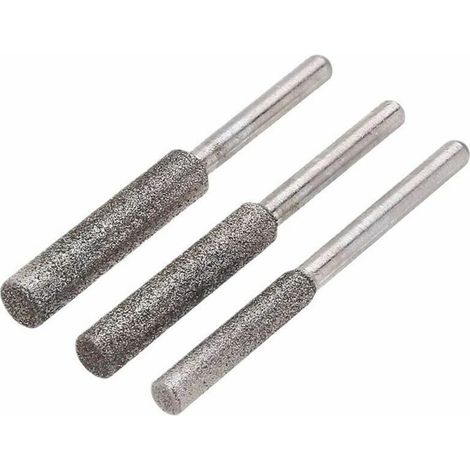 Set mit 3 Schärf- und Schleifscheiben für Kettensägen, Diamant-Kettensägenschärfer, Schleifstein-Schärfwerkzeug - Schärf- und Schleifscheiben für Kettensägen (4 mm, 4,8 mm und 5,5 mm)