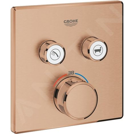 Thermostat Grohe Grohtherm SmartControl avec deux vannes d'arrêt, (1/5)