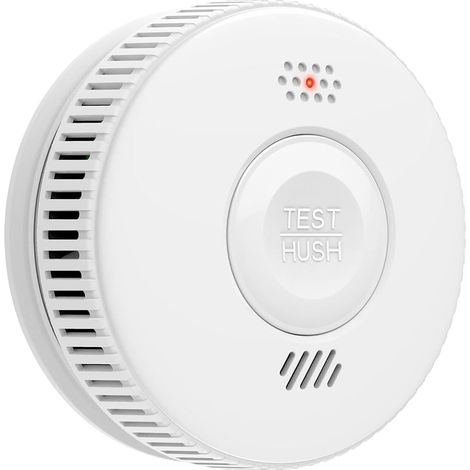 Détecteur de fumée autonome avec capteur photoélectrique, alarme de 85 décibels, autonomie de 3 ans