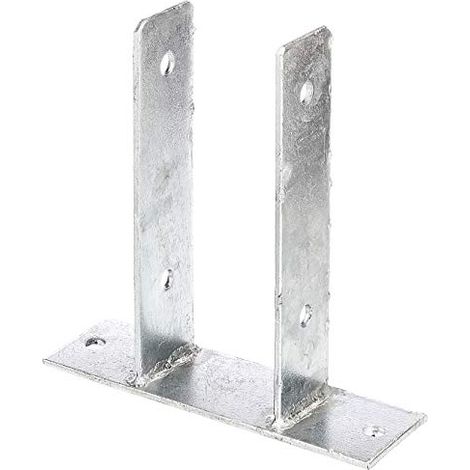 Alberts 212780 Staffa portapalo ad U, da avvitare, zincato a caldo, Larghezza libera 81 mm (1/3)