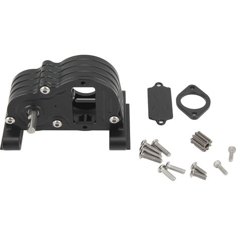 Boîtier de transmission en alliage d'aluminium avec roulements acier pour châssis LCG, compatible 1/10 RC Crawler - Montage facile (1/5)