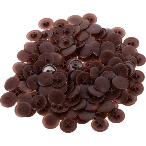vis pour meubles 1000 pièces PVC marron foncé réutilisables (1/5)
