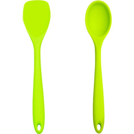 Ensemble Ustensiles Cuisine Silicone - Résistant Haute Température - Pour Casseroles Antiadhésives - Lot De 2 Pièces (1/5)
