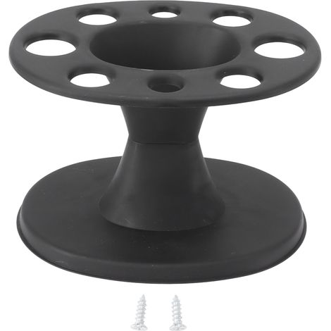 Porte-Séparation Salon Professionnel Noir - Organiseur Outils Coiffure (Support, Base et 2 Vis) (1/5)