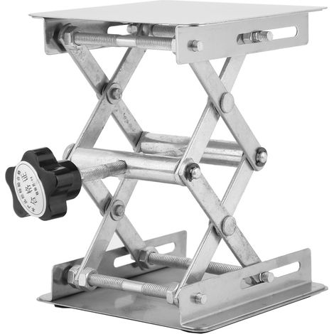 Plateforme élévatrice en acier inoxydable pour laboratoire, support de levage pour ciseaux, 100 x 100 mm (1/5)