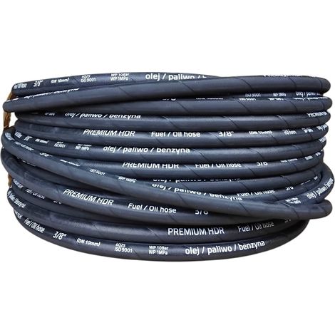 Tuyau pour carburant, essence, huile Fi 10 mm 1 MPa (3/8") (1/5)
